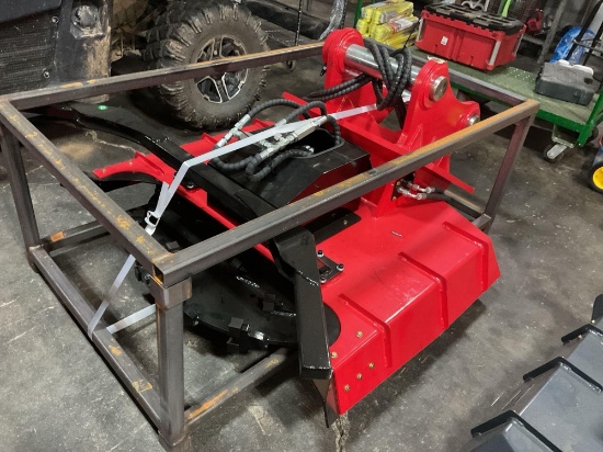 New Unused EDM320 Hydraulic Excavator Disc Mulcher Attachment for CAT 320, 39" Cutter