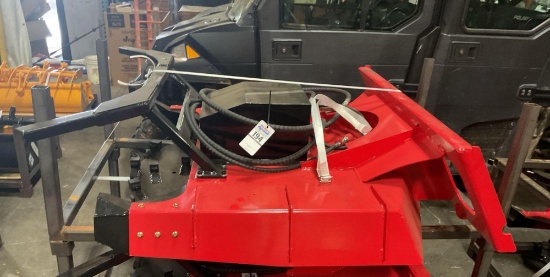 New Unused DIYI X-DM43 Skid Steer Disc Mulcher Attachment, 43" Working Width, 54-Blade Hydraulic Cut