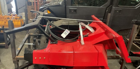 New Unused DIYI X-DM43 Skid Steer Disc Mulcher Attachment, 43" Working Width, 54-Blade Hydraulic Cut