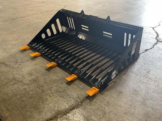 New Unused GIYI RB44 Mini Skid Steer Rock Bucket, 44" Wide