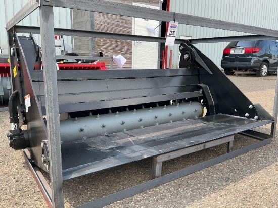 New Unused Raytree RPRB72 6-In-1 Power Rake Bucket Skid Loader Attachment