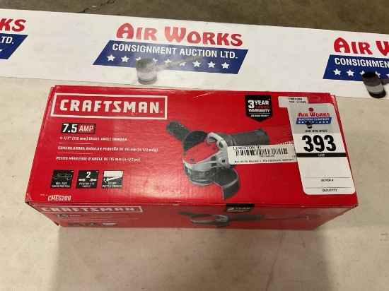 New Unused Craftsman CMEG200 7.5 Amp 4-1/2" Angle Grinder