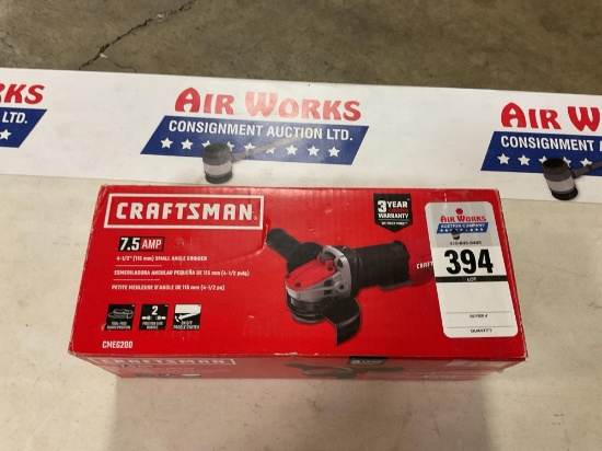 New Unused Craftsman CMEG200 7.5 Amp 4-1/2" Angle Grinder
