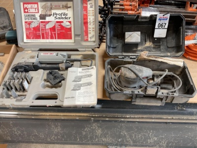 Porter-Cable Profile Sander & Model 390 Random Orbit Sander