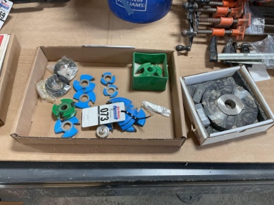 Amana Insert Cutter Head & Assorted Shaper Cutter