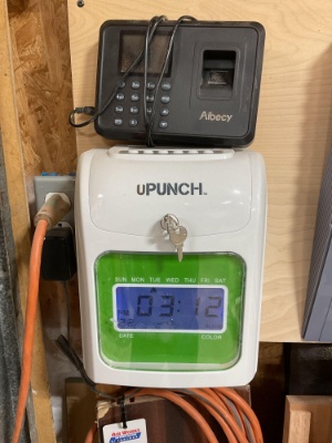 2 Time Clocks, uPunch Time Clock & Aibecy Fingerprint Time Attendance System