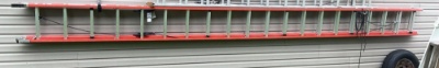 Louisville FE3240 40' Fiberglass Extension Ladder, Type IA, 300 lb Capacity