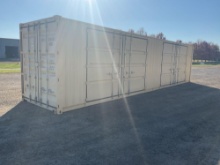 New 1 Trip 40' High Cube Multi-Door Shipping Storage Container, 2026 Model, 2 Side Access Doors