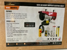 New Unused LandHonor 1320 lb. Heavy Duty Electric Hoist, Model LHR-PA600, 120V Wire Rope Lift