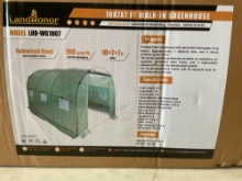 New Unused LandHonor 10' x 7' x 7' Walk-In Greenhouse, Model LHR-WG1007, Galvanized Steel Frame