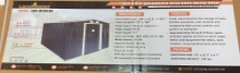 LandHonor 6' x 8' Apex Roof Metal Storage Shed, Model LHR-MS0608, Galvanized Steel Garden Shed
