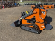 2026 LandHonor LHR-ME380X2 Mini Skid Steer Loader Track Machine w/ GP Bucket - 20 Hp Gas Engine