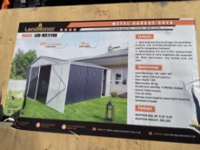 New Unused LandHonor LHR-MS1119B Metal Garage Storage Shed - 216 Sq. Ft. - 11.6' x 19.7'