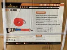 12 Pc. LandHonor Ratchet Tie Down Strap Assortment Pack, Model LHR-BS84, Cargo Transport Straps