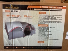 New Unused LandHonor 8-Person Camping Tent - Model LHR-CT08 - 168" x 108" x 72"