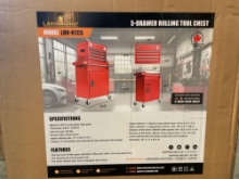 New Unused LandHonor 5-Drawer Rolling Tool Chest & Cabinet - Model LHR-RTC5