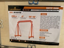 New Unused LandHonor LHR-AGC4400 Adjustable Gantry Crane - 4,400 lb Capacity - Portable Shop Crane