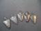 Arrowhead metal pendants