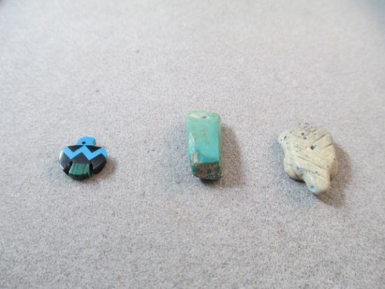 Pendant Lot Including Turquoise and Thunderbird inlay