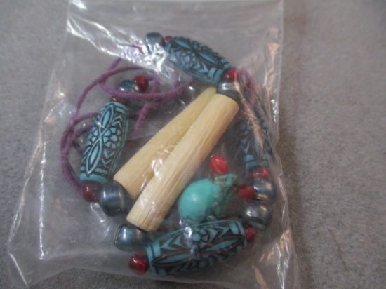 Necklace for wear or bead harvest