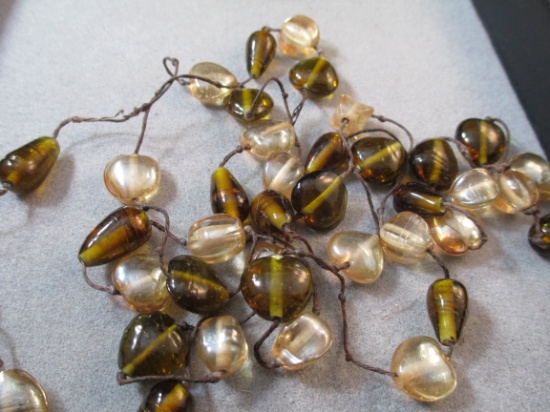 Glass bead necklace repair or harvest