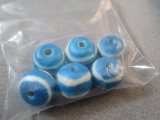 Blue Swirl Beads