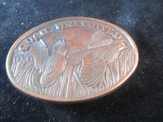 Quail Unlimited Belt Buckle