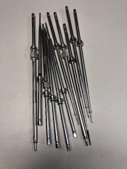 LOT OF MEDTRONIC MEDICAL DRILL BITS & LUMBAR, THORACIC PROBES