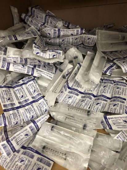 LOT OF 154 BD 10mL LUER-LOK SYRINGES