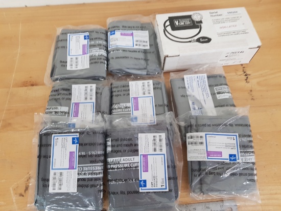 LOT OF NEW 9 SPHYGMOMANOMETER BLOOD PRESSURE CUFFS