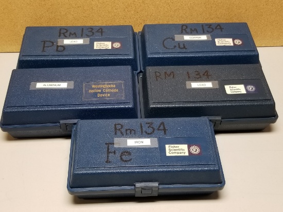 LOT OF ATOMIC ABSORPTION HOLLOW CATHODE TUBES