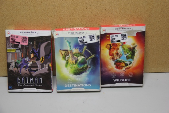 LOT OF NEW VIEW MASTER VIRTUAL REALITY EXPERIENCE PACKS