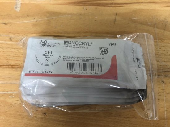 LOT OF ETHICON MEDICAL SUTURE