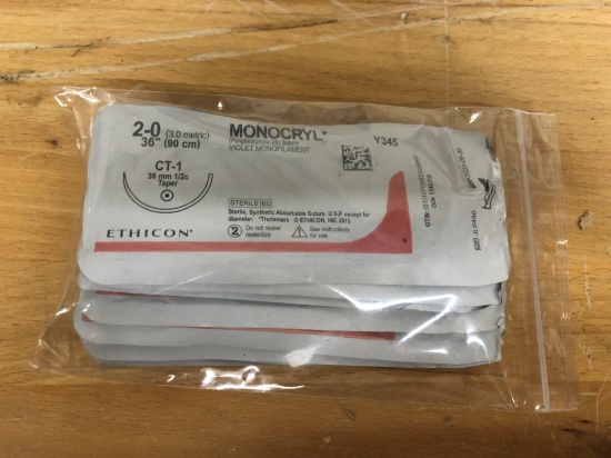 LOT OF ETHICON MEDICAL SUTURES