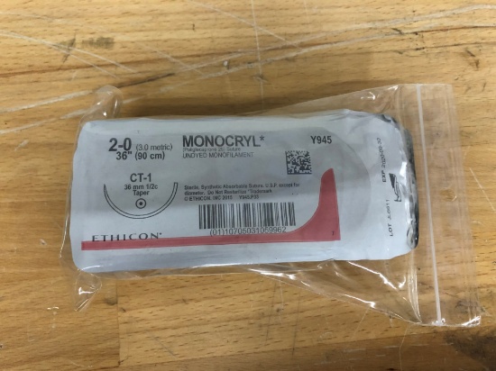 LOT OF ETHICON MEDICAL SUTURES