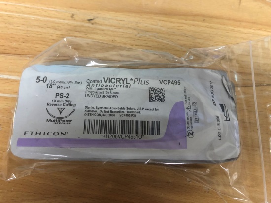 LOT OF ETHICON MEDICAL SUTURES