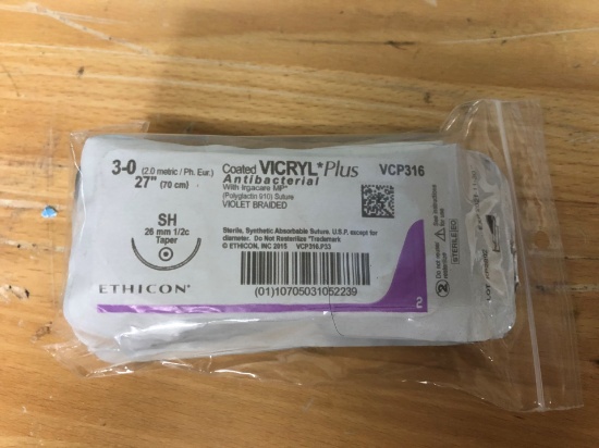 LOT OF ETHICON MEDICAL SUTURES