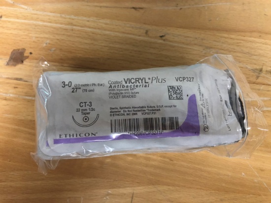 LOT OF ETHICON MEDICAL SUTURES