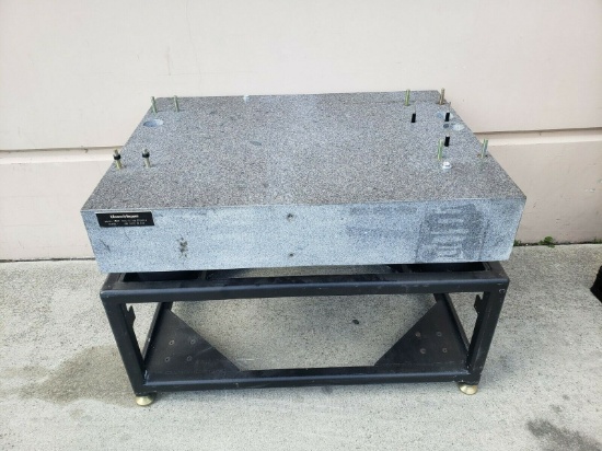 TRU-STONE GRADE AA GRANITE VIBRATION ISOLATION INSPECTION TABLE