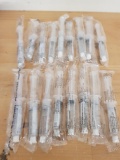 LOT OF 17 SODIUM CHLORIDE SYRINGES