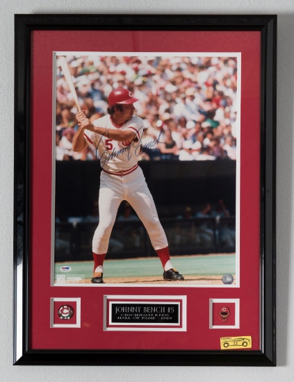 Johnny Bench Signed Photo