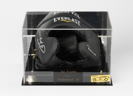 Muhammad Ali And Joe Frazier Signed Gear