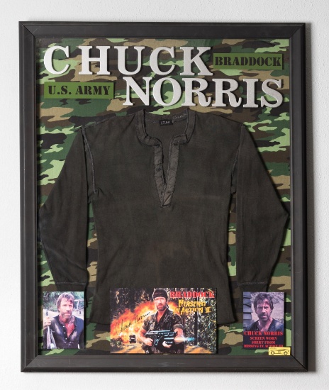 Chuck Norris Screen-worn Shirt And Memorabilia