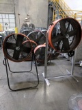 (2) Maxx Air Drum Fans, 42 Inch, 120V, (1) 30 Inch, (1) 24 Inch