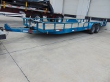 Bulldog Flat Bed Trailer, Lift 10,000 lbs., Static 12,000 lbs, Bed Dims: 25