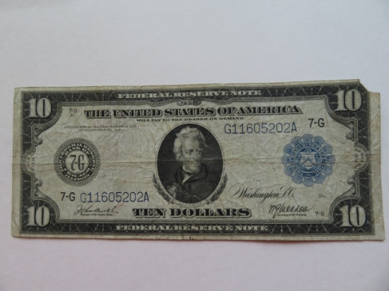$10 1913 Federal Reserve Note