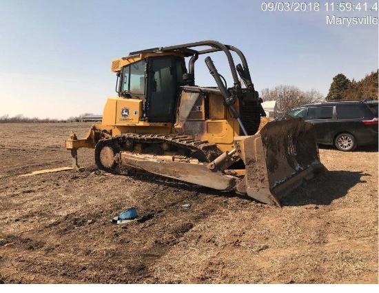 Insurance Claim 2014 John Deere 850K Crawler Dozer