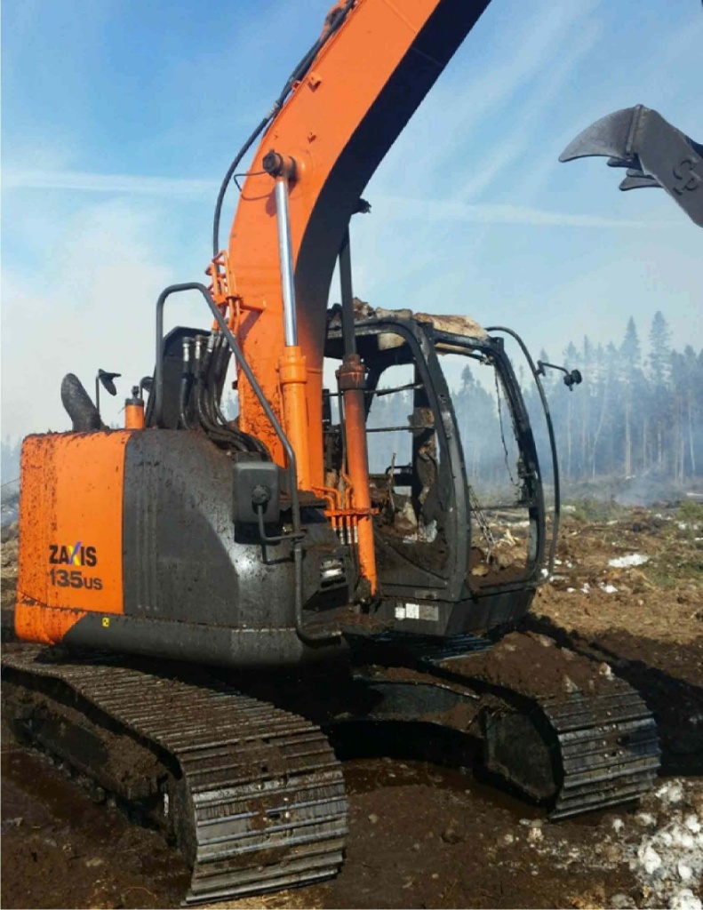 Insurance Claim: 2016 Hitachi Excavator