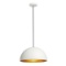 20 - US Ready Forchini M PD-2, pendant lamp size: diameter. 40cm, height  20cm, textured white exter