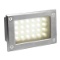 26 - Needs Components   LED Wall light w/ 24 warm white LEDs, polished stainless steel..., WA1911022